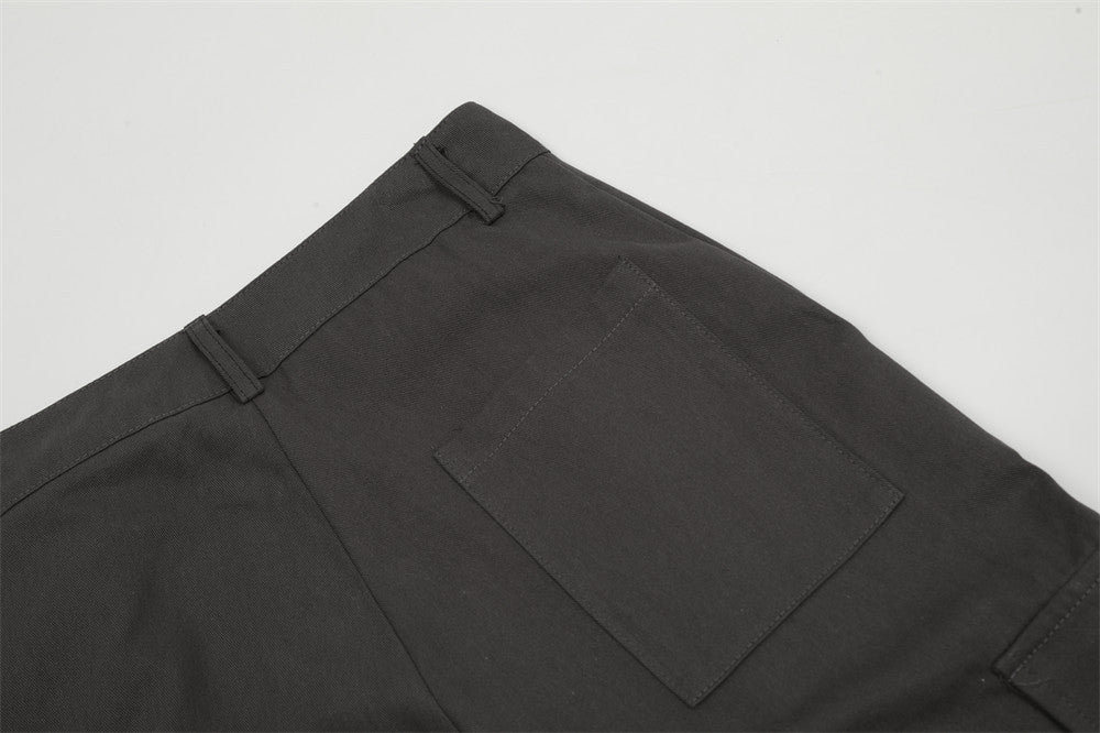 Pleated Tooling Straight-leg Trousers Men