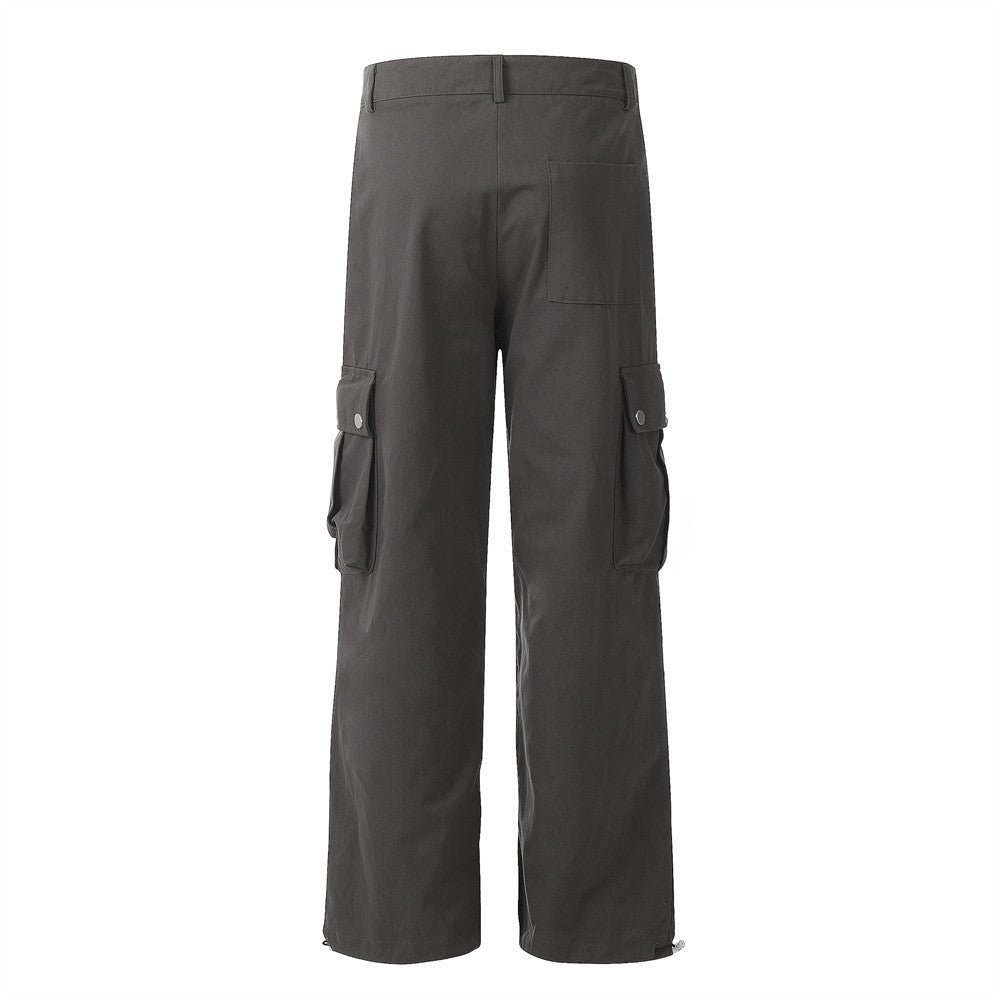 Pleated Tooling Straight-leg Trousers Men